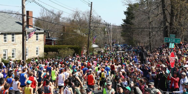Nous avons tous ce point spécial de marathon de Boston. Li'l Peach est à moi.



