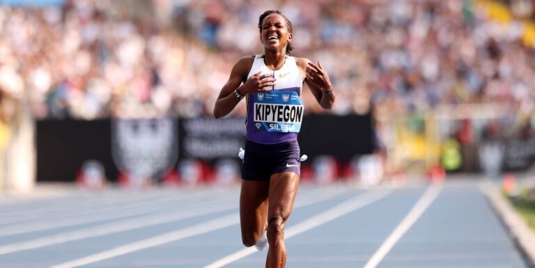 Faith Kipyegon manque juste un record du monde de 3 000 mètres de 32 ans




