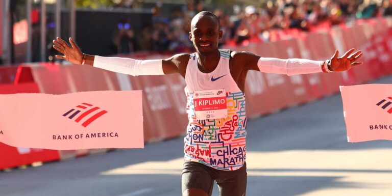 Lors de son deuxième marathon, Jacob Kiplimo remporte le marathon de Chicago 2025



