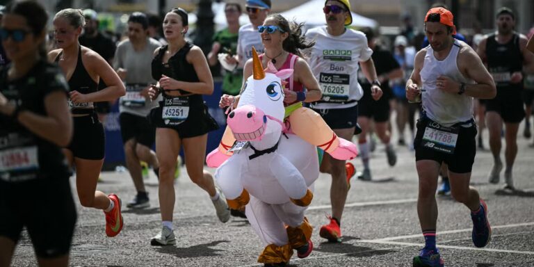 Voici les temps médians du marathon de Londres 2026 ?
