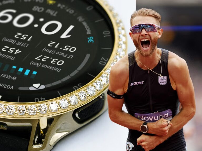 L'histoire derrière la montre Amazfit en or et diamants de Josh Kerr pour son mile de 3: 42,66
