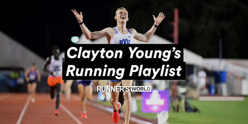 Clayton Young a décidé de battre le record américain du marathon. Il s'agit de la liste de lecture de 38 chansons qui alimente ses courses d'entraînement (très rapides).